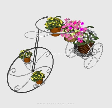 三轮车 花箱丨