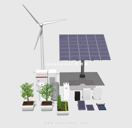 太阳能光伏电板 风力发电丨