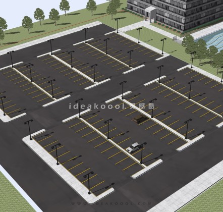 汽车 机动车停车场丨