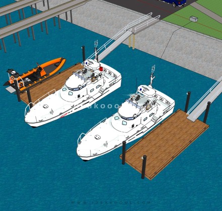 船坞码头浮桥丨