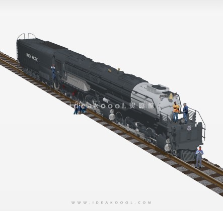 老式火车头 铁轨丨