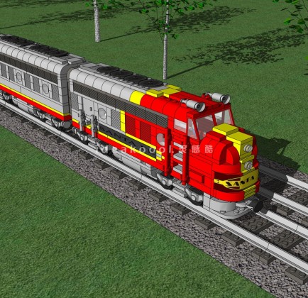 乐高铁路火车头丨