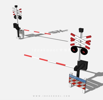 铁路路口信号灯支架车挡丨