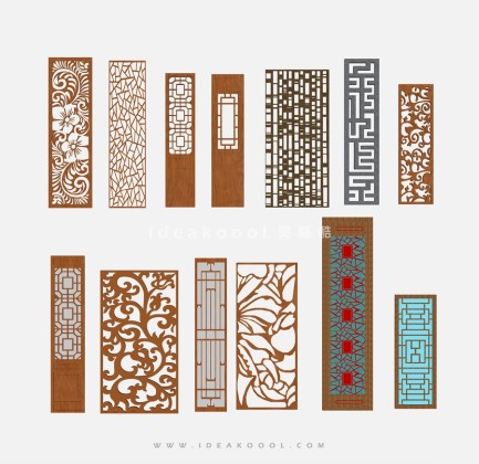 中式窗花 镂空隔断