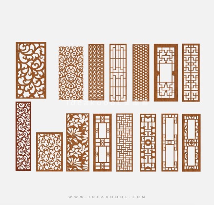 中式镂空隔断屏风