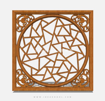 中式窗花镂空纹理