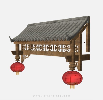 中式建筑门头屋檐