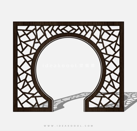 中式月亮门 月洞门