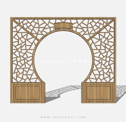 中式月亮门月洞门