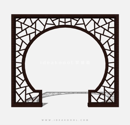 中式月亮门月洞门