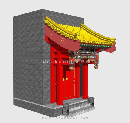 中式建筑门头丨