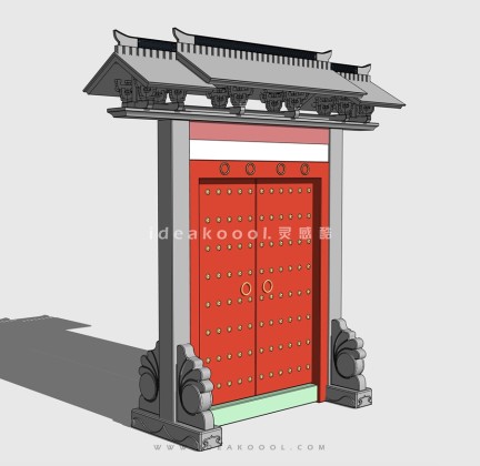 中式建筑门头丨