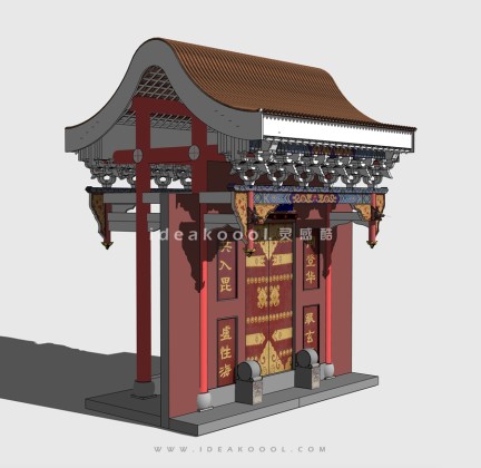 中式建筑门头丨