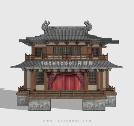 中式戏台建筑丨
