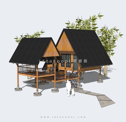 创意微型木屋小建筑丨