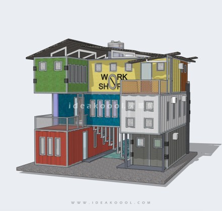 创意集装箱建筑丨