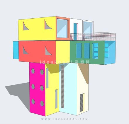 创意集装箱建筑丨