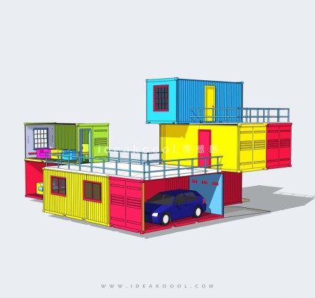 创意集装箱建筑丨