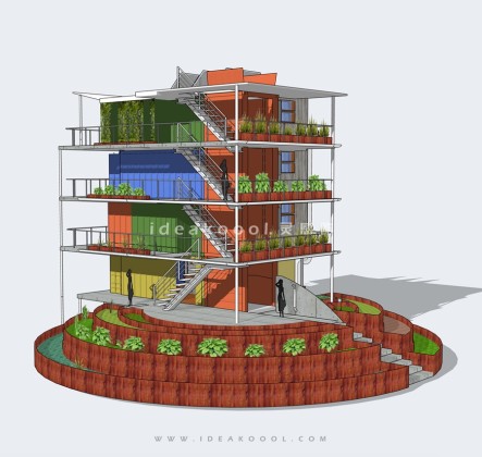 创意集装箱建筑丨