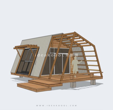 创意小木屋建筑丨