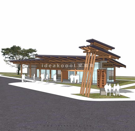 创意小木屋建筑丨