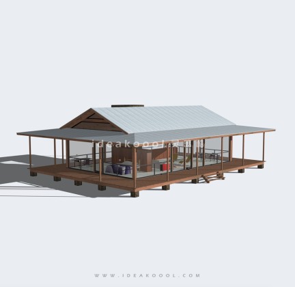 创意茶室小木屋建筑丨