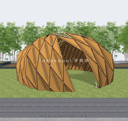 创意参数化木屋小建筑丨