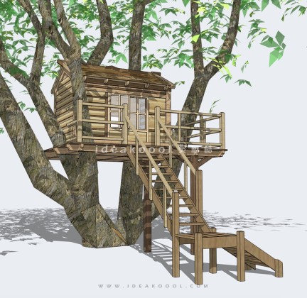 创意树屋建筑丨