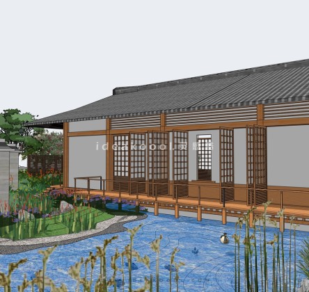 创意茶室民宿木屋建筑丨