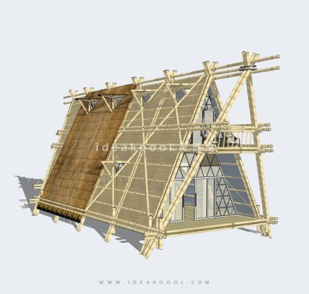 创意竹屋建筑丨