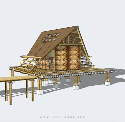 创意竹屋建筑丨