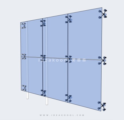 玻璃幕墙抓手 建筑表皮丨