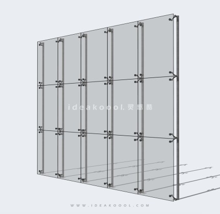 建筑表皮外立面 玻璃幕墙抓手丨