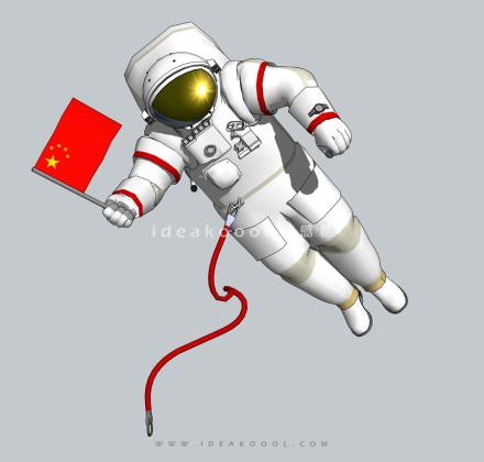 现代太空月球宇航员丨