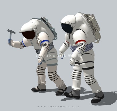现代太空月球宇航员丨