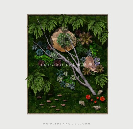 垂直绿化植物景墙丨