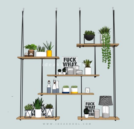 垂挂植物花瓶盆栽花架丨