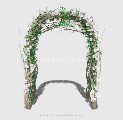 藤蔓花架花环植物 树枝丨