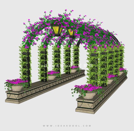 攀爬藤蔓植物花架丨