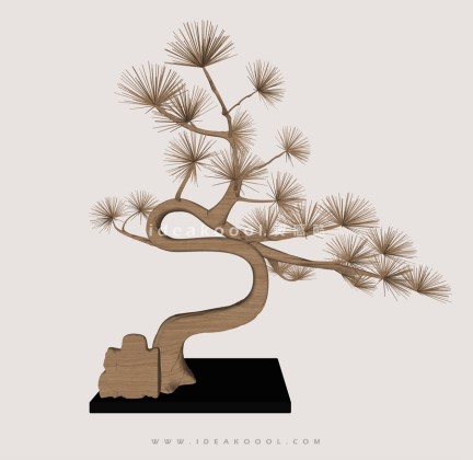 罗汉松造型松盆栽植物丨