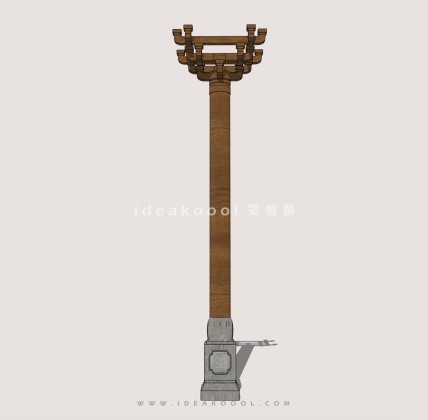 中式斗拱柱子丨