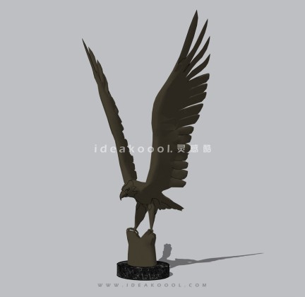 老鹰雕塑丨