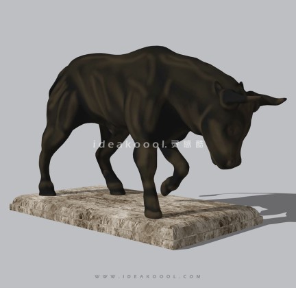 牛雕塑丨