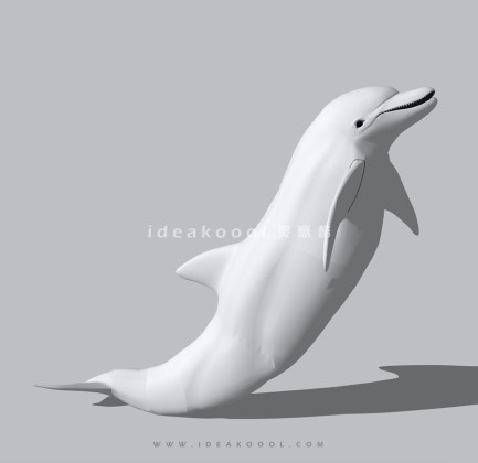 海豚雕塑丨