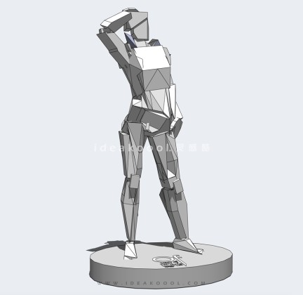 人物几何体雕塑丨