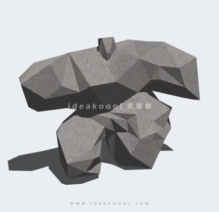 太极武术人物几何体雕塑丨