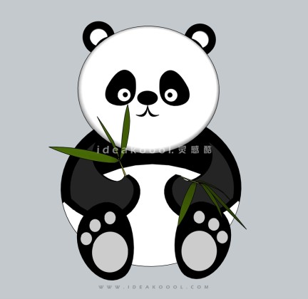 大熊猫雕塑丨