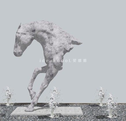 抽象马雕塑丨