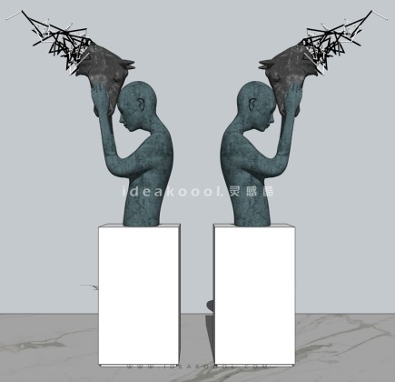 人物与马雕塑丨