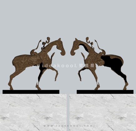 抽象马雕塑丨